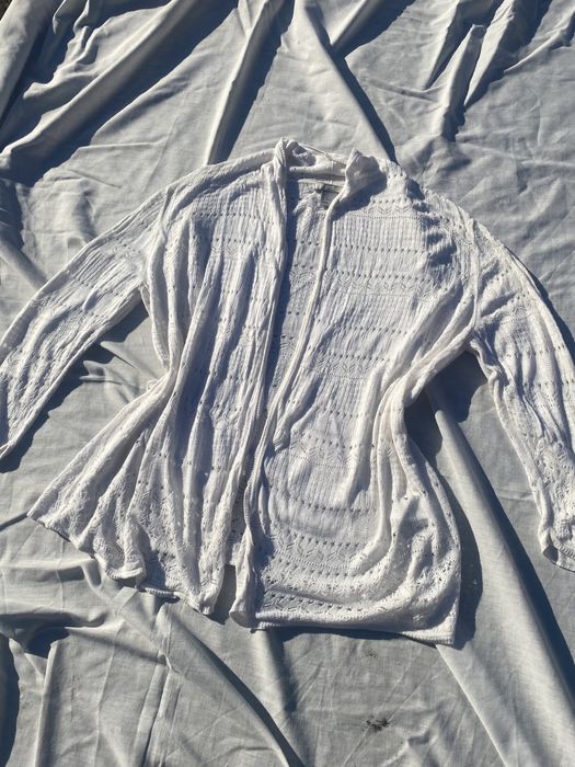 Biała narzutka M 38 H&M coquette