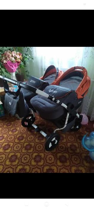 Продам коляску для двійні люльки+прогулянка