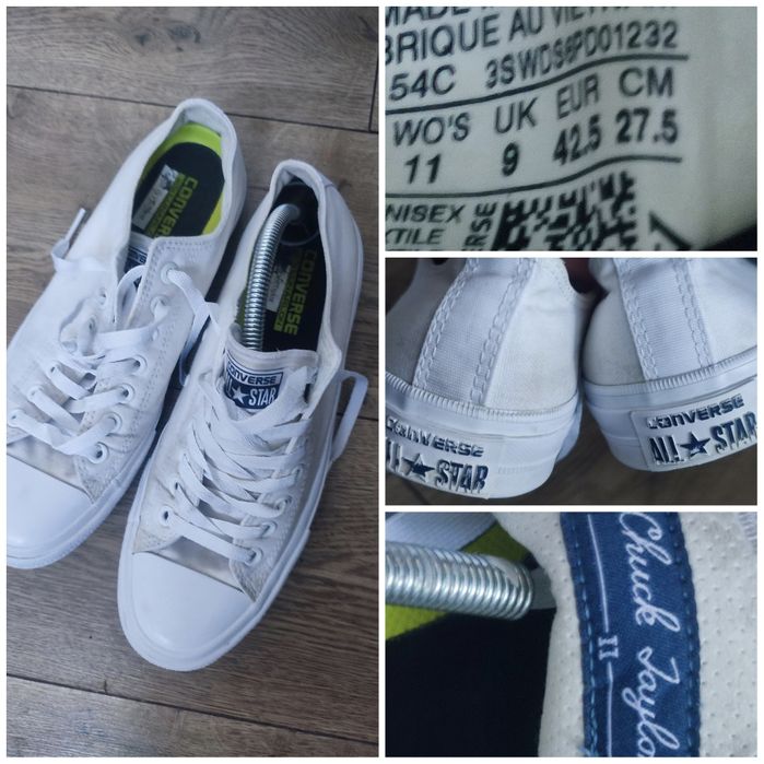 Converse Chuck Taylor Trampki Białe r.42,5