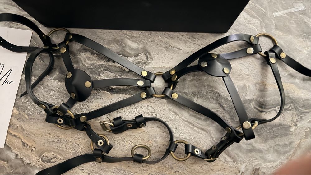 Портупея , кожаный бюстик, ограничители MarieMur