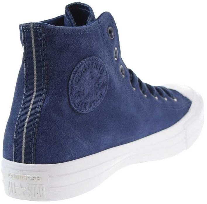 Converse buty trampki granatowe skóra - zamsz