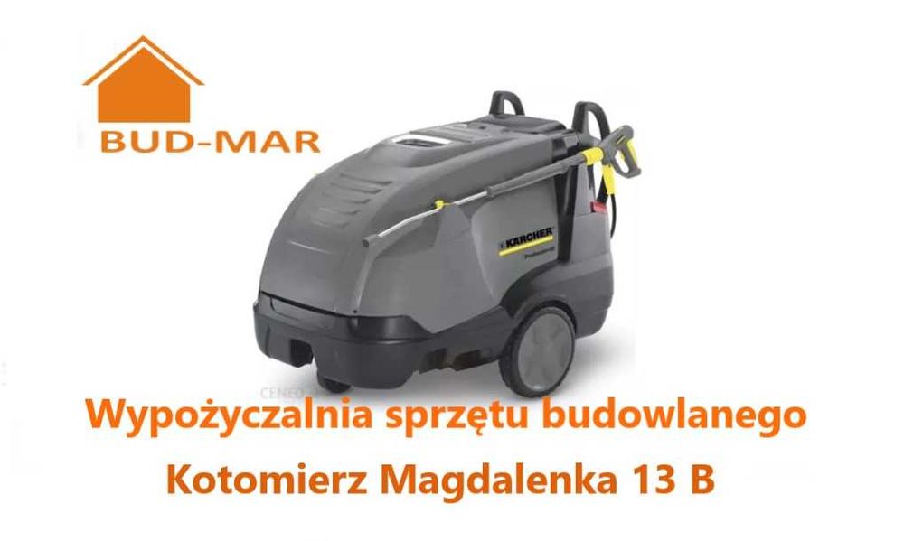 Wynajme wynajem myjka cisnieniowa na ciepłą wode myjka karcher HDS
