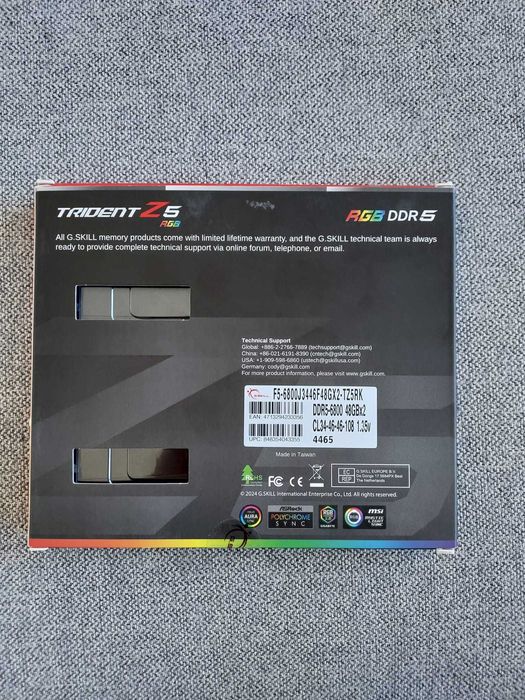 placa ram ddr5 de 96gb