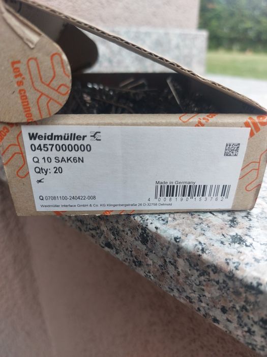 Mostek śrubowy Zwieracz 10-torowy WEIDMULLER
Tory - 10
