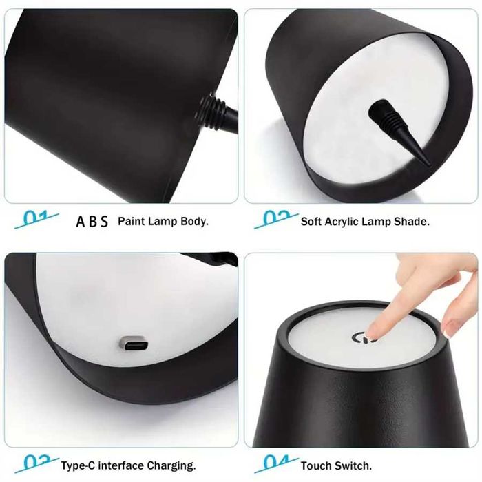 abajur lâmpada Top Touch para Mesa de jantar, quarto, bar etc...