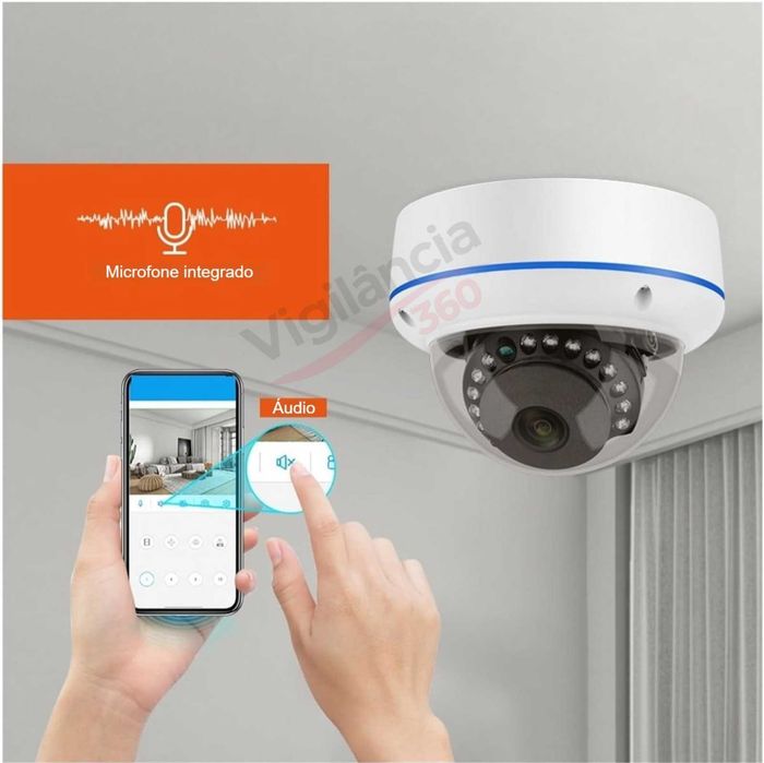 KIT CCTV Videovigilância 4 Câmaras 5MP PoE + NVR Profissional-NOVO