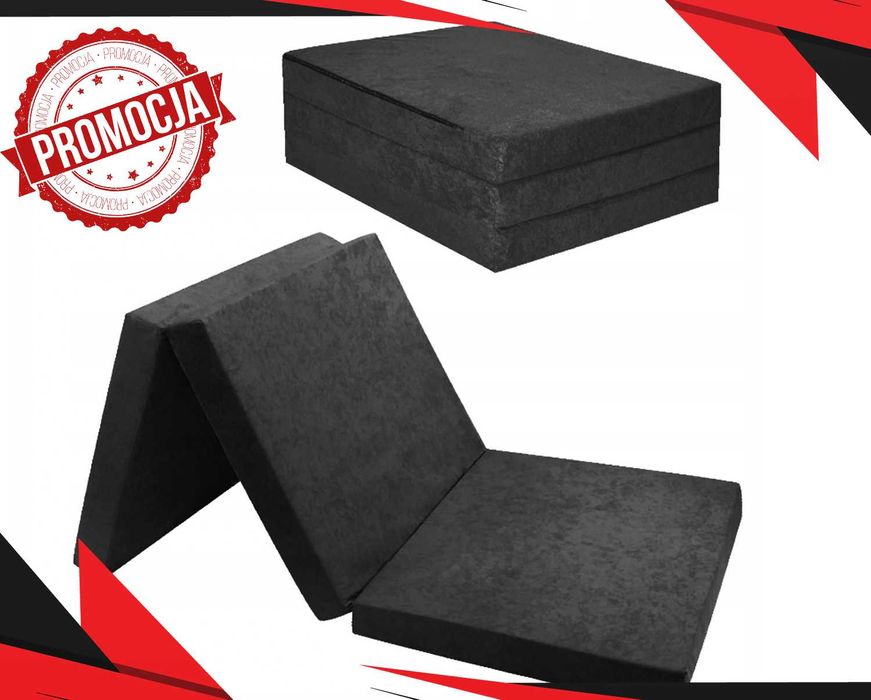 Nowy MATERAC ROZKŁADANY Składany Turystyczny 195x80cm (PROMOCJA)