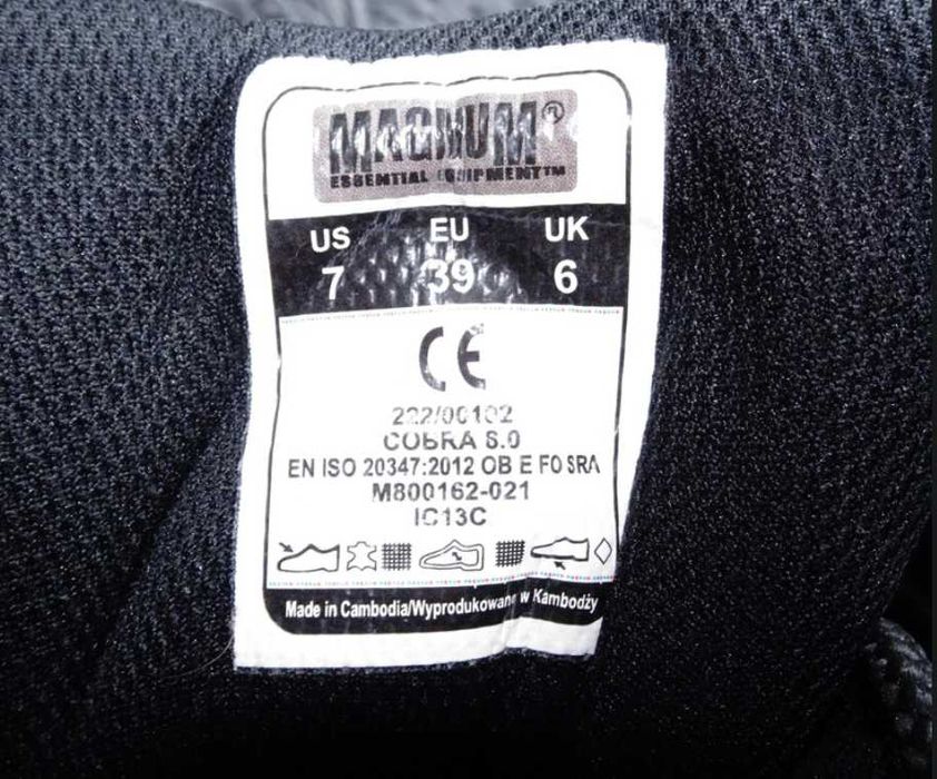 Magnum Cobra 8.0 buty taktyczne rozm. 39