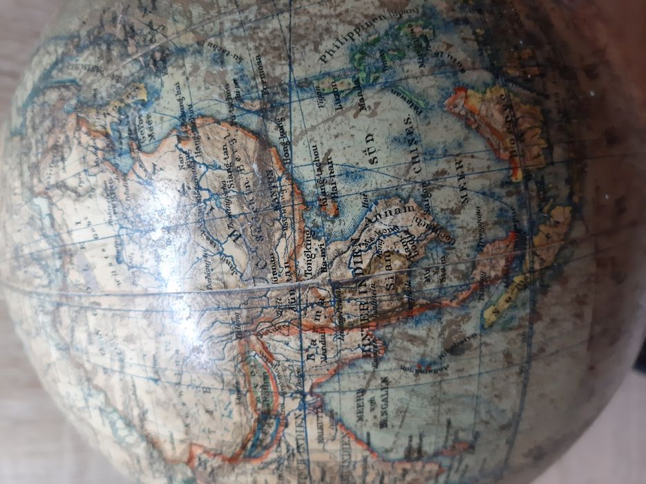 1890 rok. Erdglobus-Globus; Ernst Schotte&Co- Schottes Schul