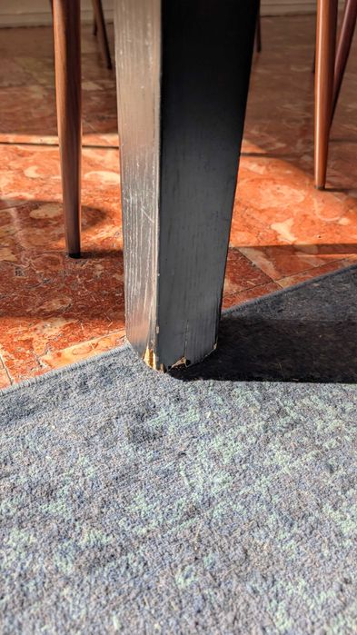 Mesa de Sala IKEA Extensível Preta Muito Grande Aberta Tampo Impecável