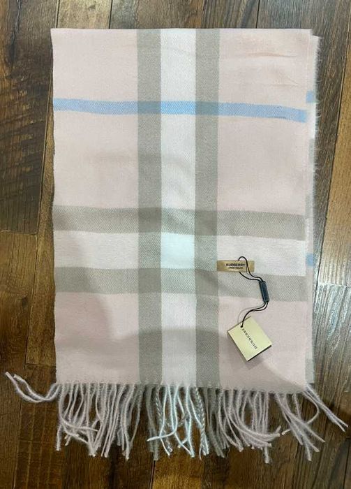 Шарф Барбері рожевий шарф Burberry Classic