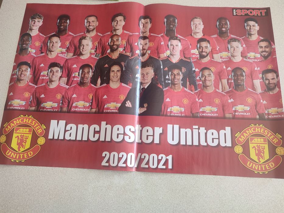 Zestaw plakatów piłkarskich Real Madryt/Manchester United
