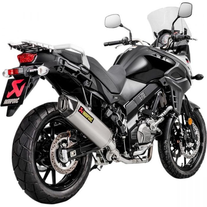 ponteira de escape  suzuki akrapovic exhaust rac ss/ti v-strom ref. s-s6r9-wt