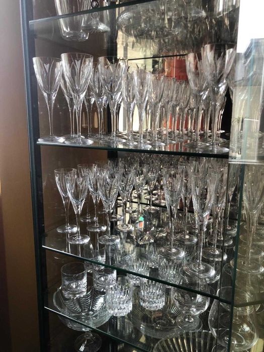 Serviço de cristal Atlantis como novo + Cristaleira