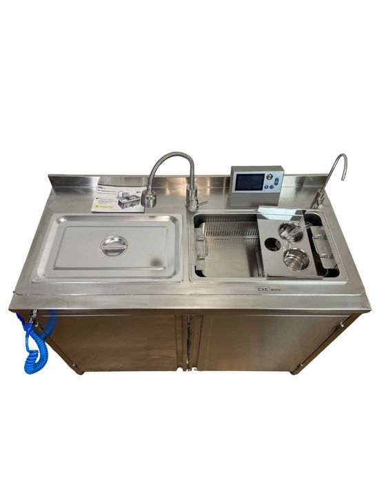 Медична ультразвукова двосекційна мийка Lafomed для інструментів