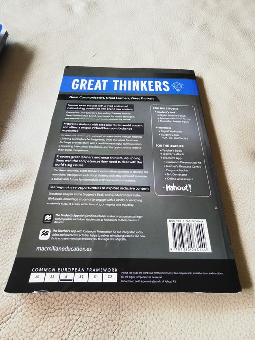 Great Thinkers (Workbook) ISBN 978-1-380-06314-4