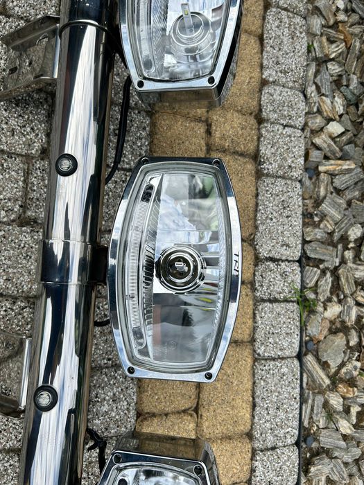 Rama dachowa LightFix do Iveco S-WAY + 4 HALOGENY LED TRP  CHROMOWANE