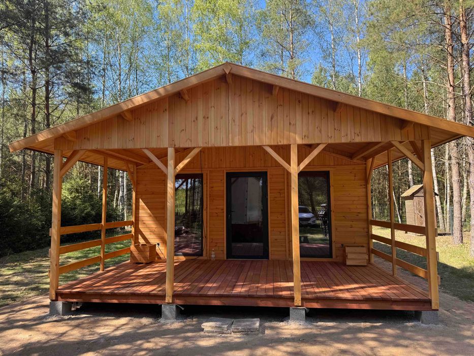 domek drewniany domki drewniane domy z drewna letniskowy WARBIT