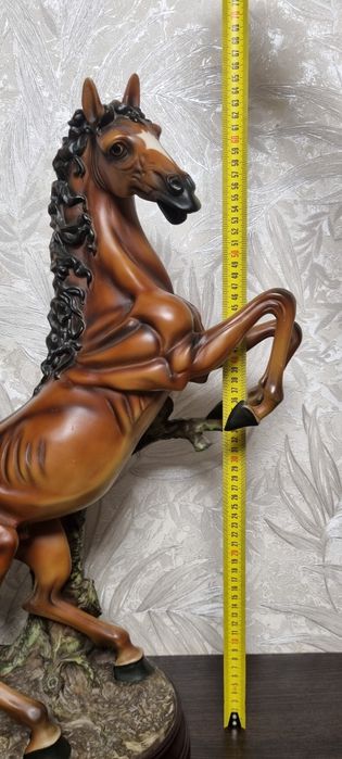 К Году Лошади. Крупная интерьерная скульптура "Вздыбленный  конь"66см