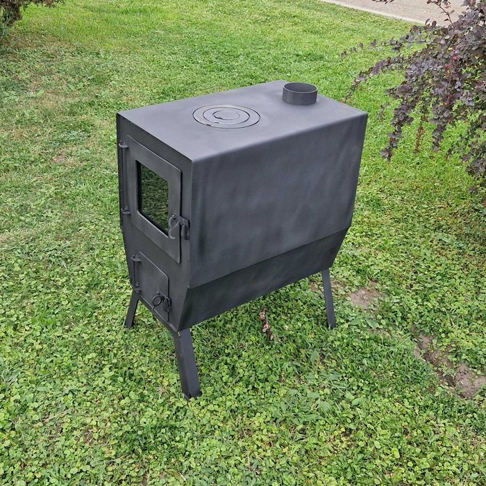 Буржуйка, печь для отопления, буржуйка на отработке