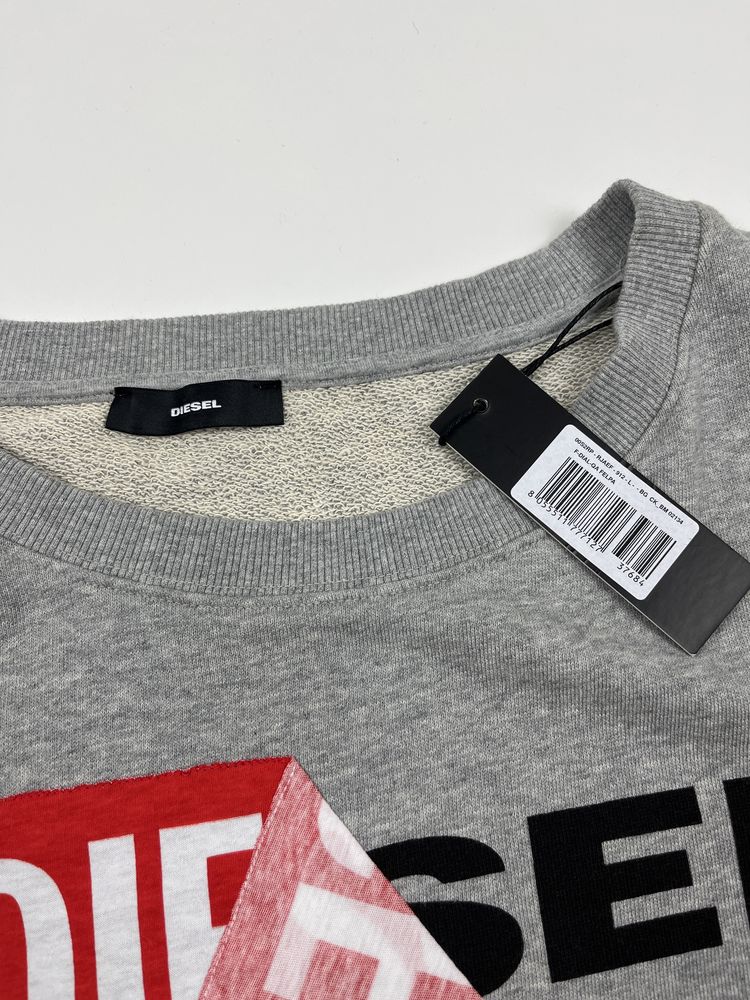 Diesel peel logo sweatshirt clearance