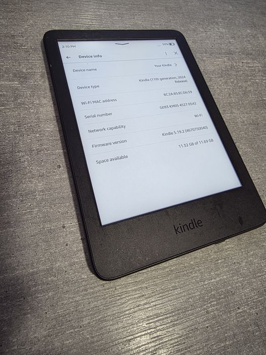 Kindle 11 покоління. 2024. HD екран. Підсвітка. Гарантія