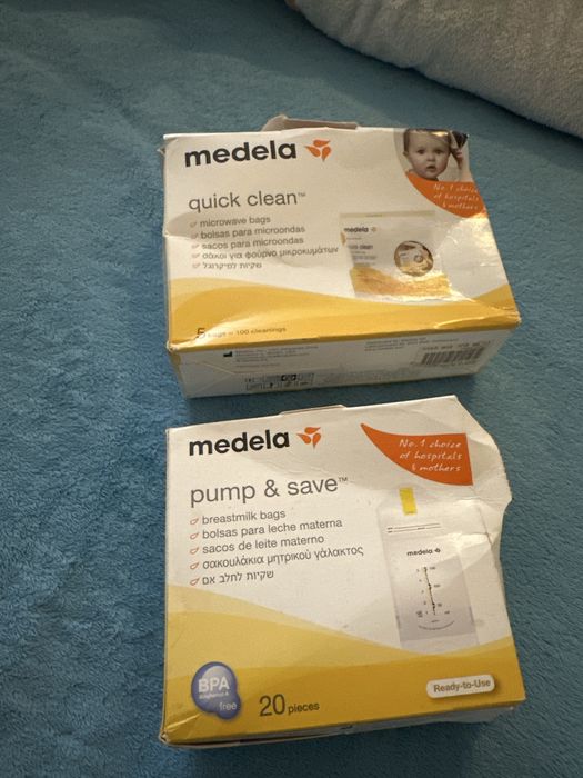 Bomba extratora de leite Medela+biberões + sacos