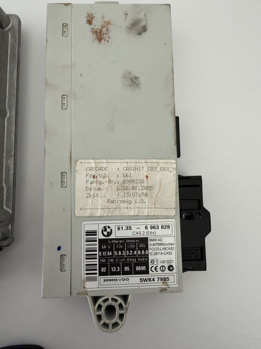 DDE + CAS + ключ чіп комплект ЕБУ двигуна BMW E60 E61 535d M57N 306D4