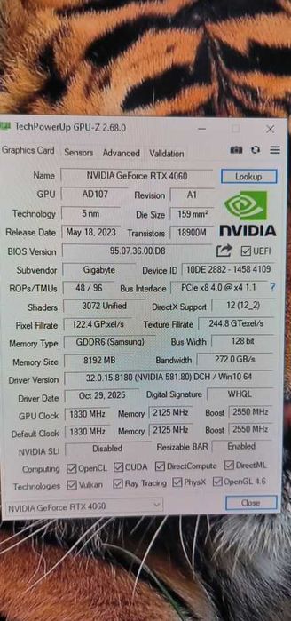 Gigabyte Geforce RTX 4060 Терміново!