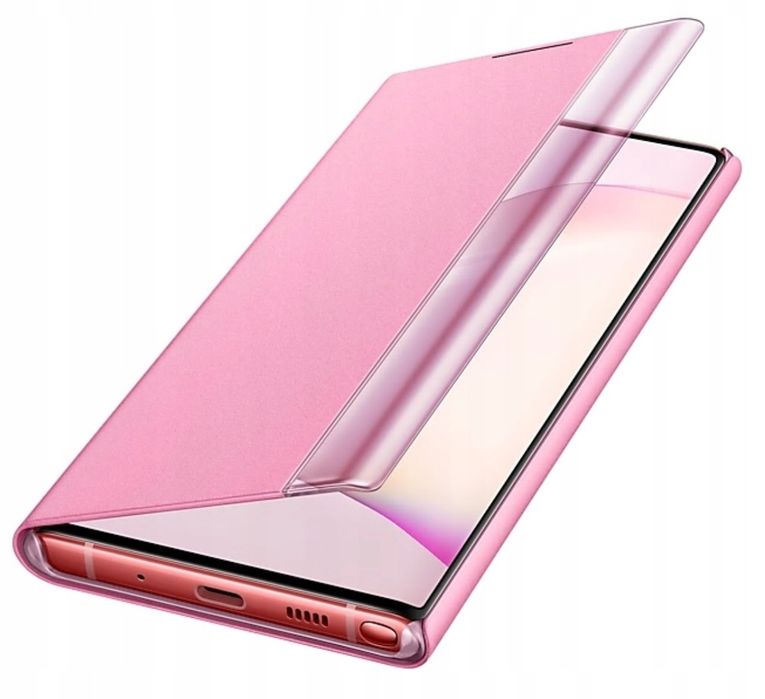 etui Samsung Clear View Cover pink / różowe do Galaxy Note 10 (N970)