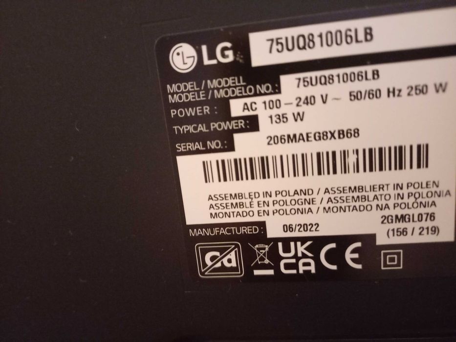 TV LED LG  nova sem uso