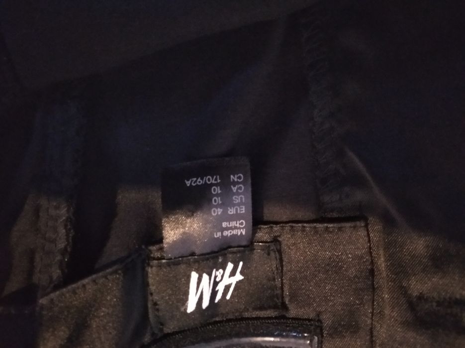 Czarna mini sukienka h&m