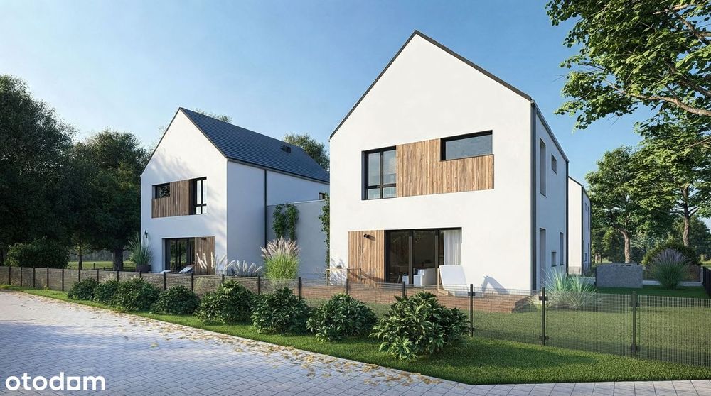 124,45 m2 | 5 Pokoi | Nowoczesny bliźniak z ogrodem i garażem | Nowiny