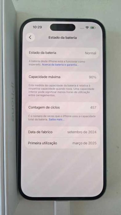 iPhone 15 128GB Verde | Fatura FNAC | Caixa + Cabo
