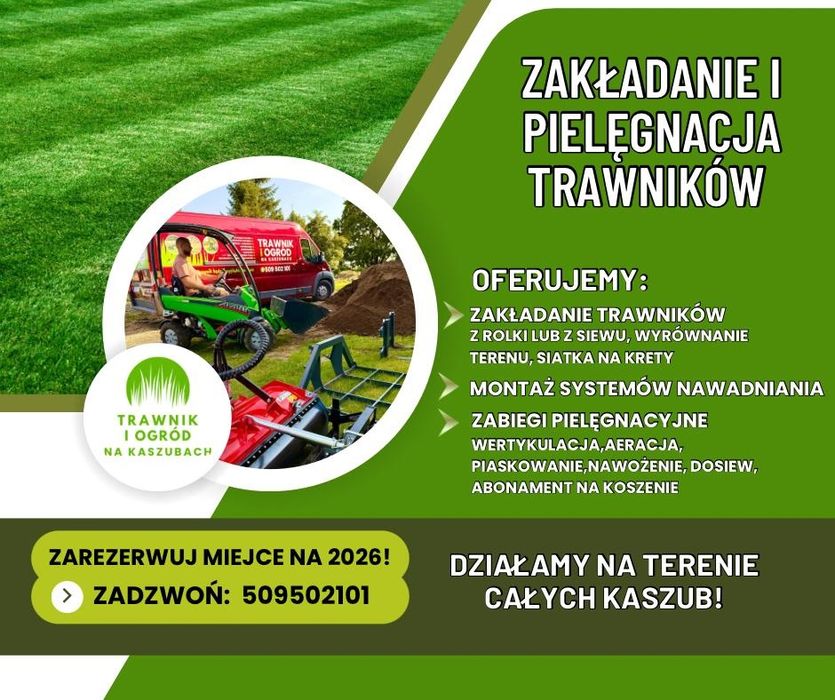 Usługi ogrodnicze aeracja nawadnianie wertykulacja piaskowanie