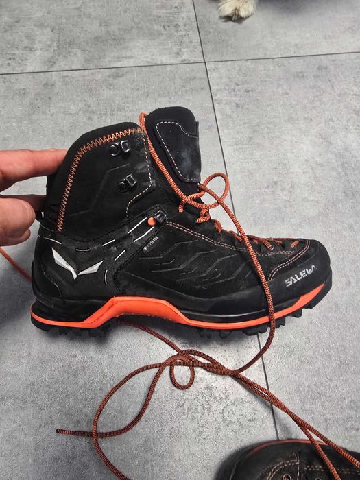 Buty trekkingowe męskie Salewa MTN Trainer Mid GTX asphalt/fluo orange