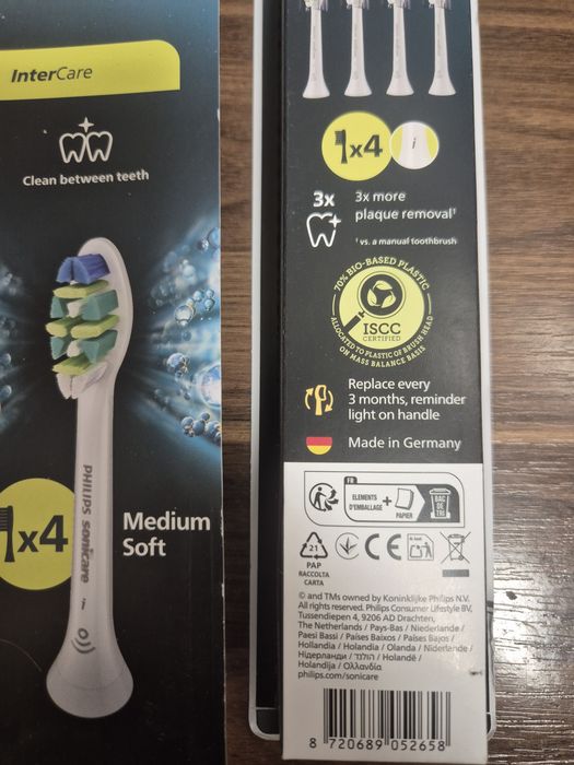 Насадки ультразвукові philips sonicare intercare - 4  шт