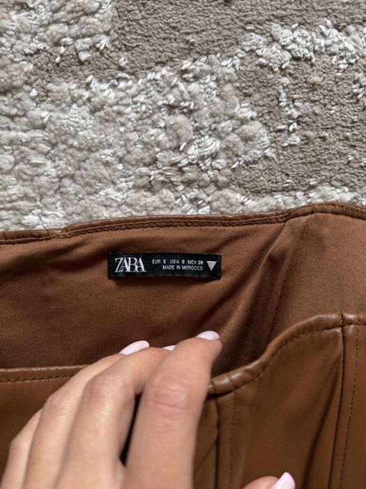 Корсет zara s еко шкіра сорочка