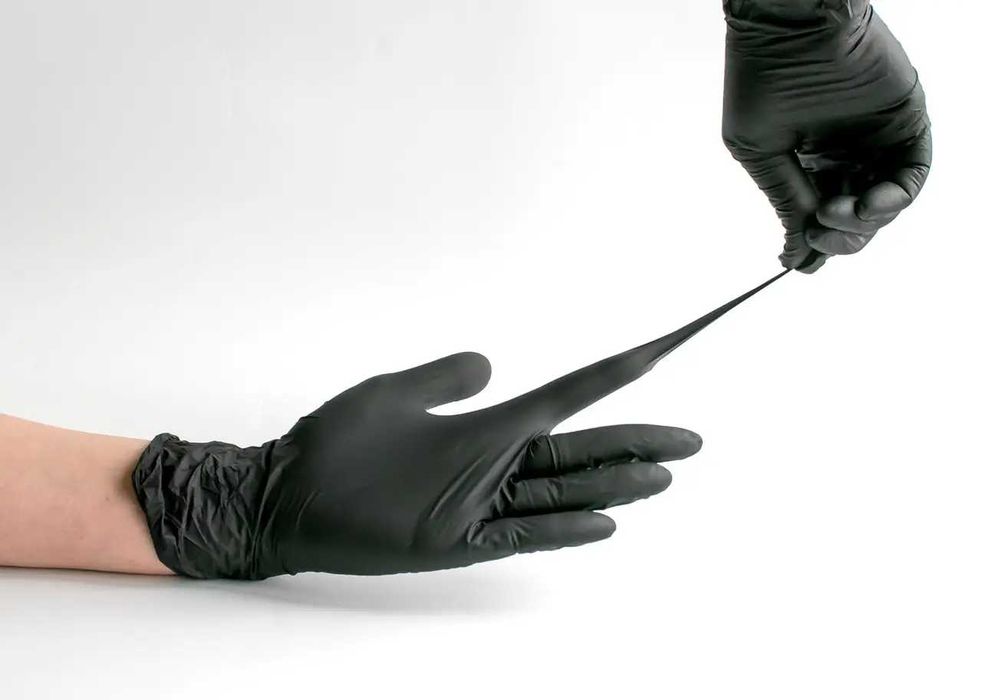 Рукавички нітрилові (щільні) Ceros Plus black XS/S/M/L/XL 100 шт 5.5 г