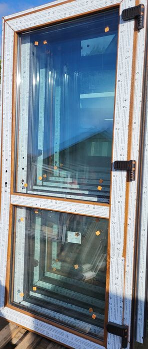 Drzwi zewnętrzne sklep biuro dom 100 x 210 złoty dąb