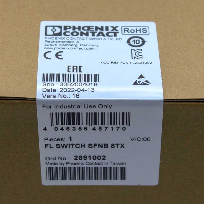 Промышленный коммутатор FL SWITCH SFNB 8TX