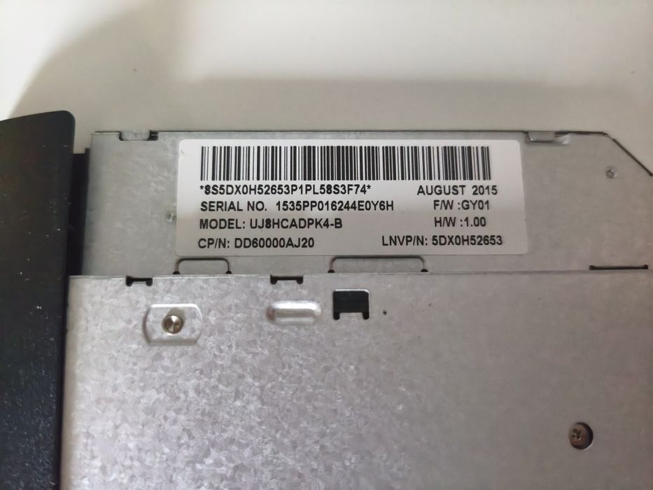 Napęd DVD-RW Panasonic / Lenovo Model UJ8HC – Ultra Slim 9.5mm, SATA