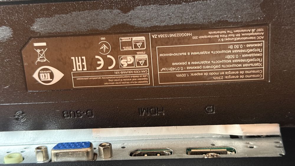 Monitor AOC 60Hz445988640539299842