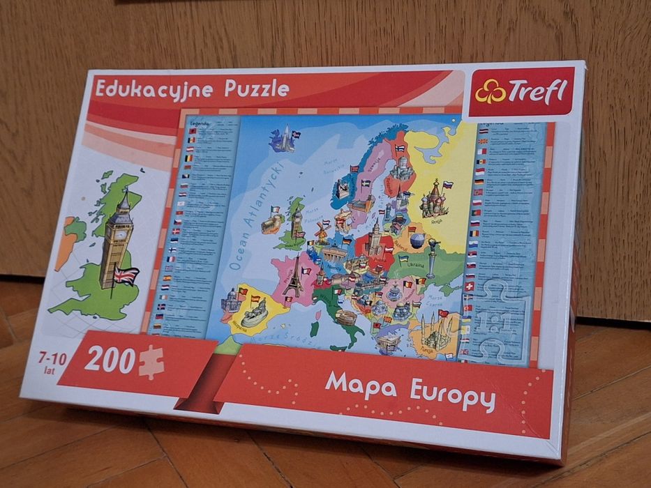 Puzzle Trefl 200 el. Mapa Europy polityczna