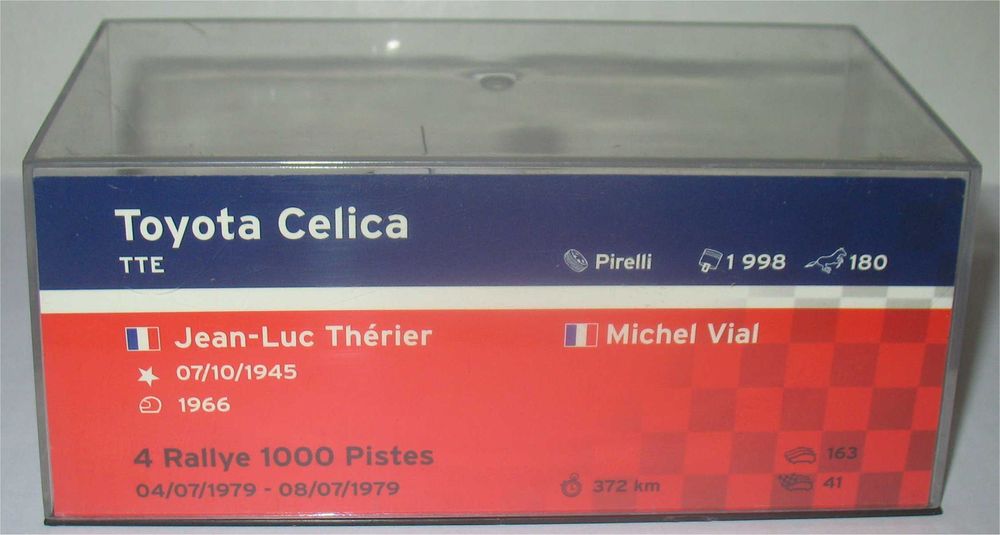 Toyota Celica 2000GT-Vencedor Rally 1000 Pistes 1979- Jean-Luc Thérier