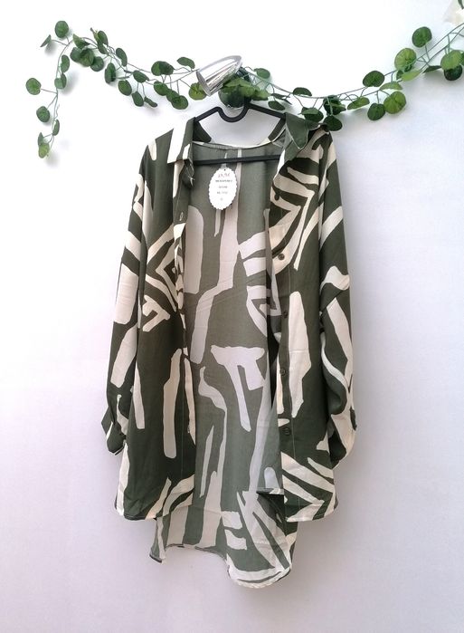 Conjunto Caqui e Creme: Camisa + Calça