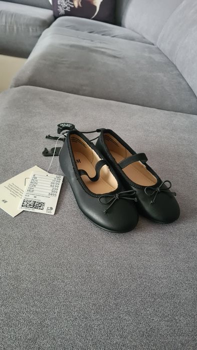 Buty, czarne balerinki rozmiar 25