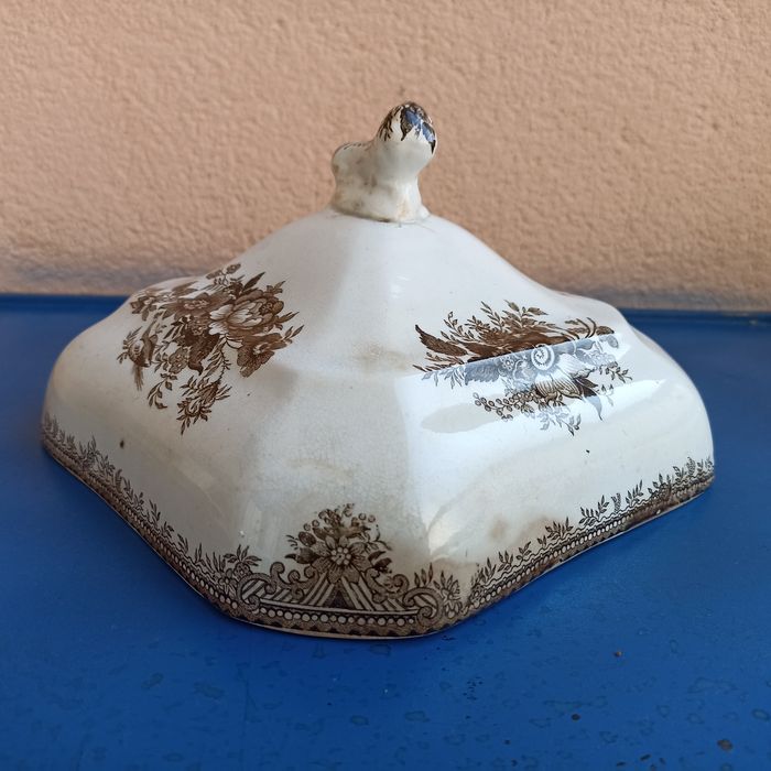 Prato coberto inglês Wedgwood motivo Asiatic Pheasant