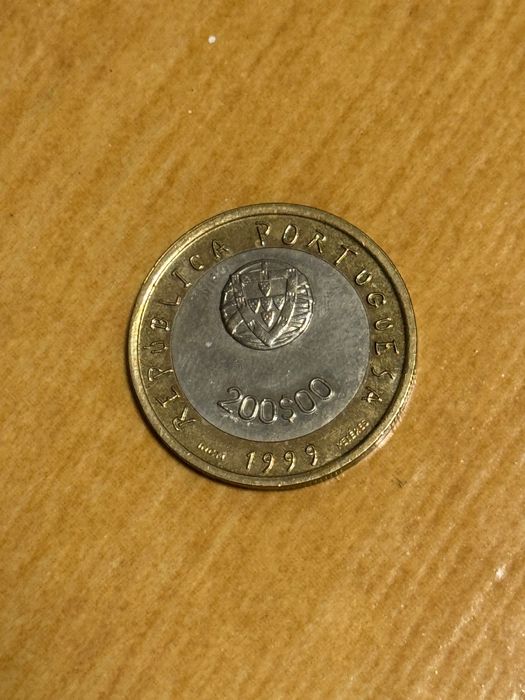 Moeda Portugal 200$00 1999 Unicef Bela