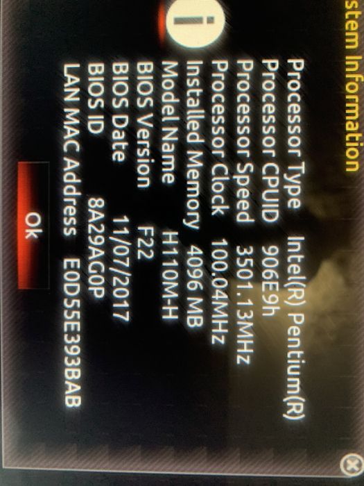 Компьютер pentium 3,3/4Gb DDR4/500 Gb HDD